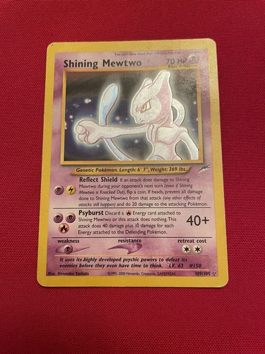 2002 Shining Mewtwo Secret Rare Neo Destiny 109/105