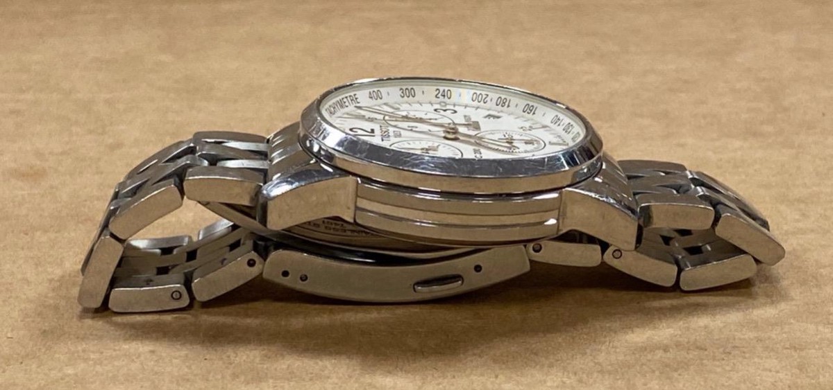 TISSOT T461 200m WHITE DIAL CHRONOGRAPH STAINLESS STEEL 40mm