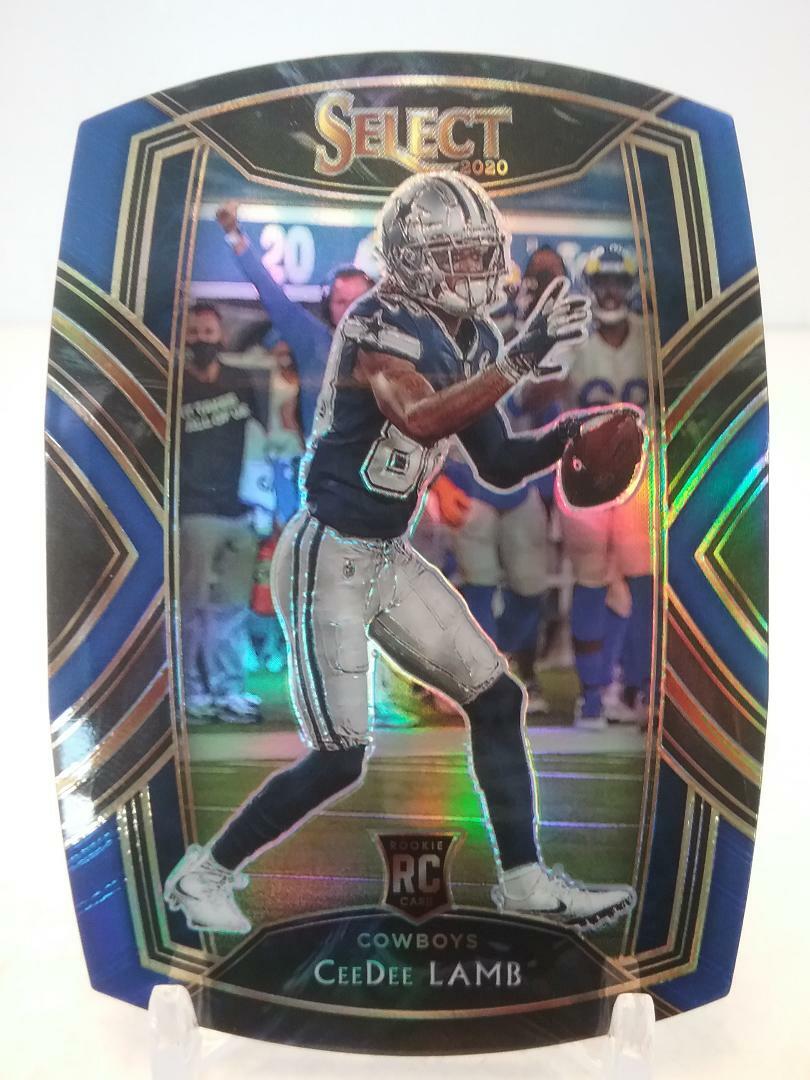 CeeDee Lamb 2020 Panini Select Football DIE-CUT PRIZM BLUE #257 CLUB LEVEL RC