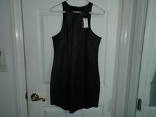 Express Black Faux Leather Sleeveless Dress Size 6 New With Tags
