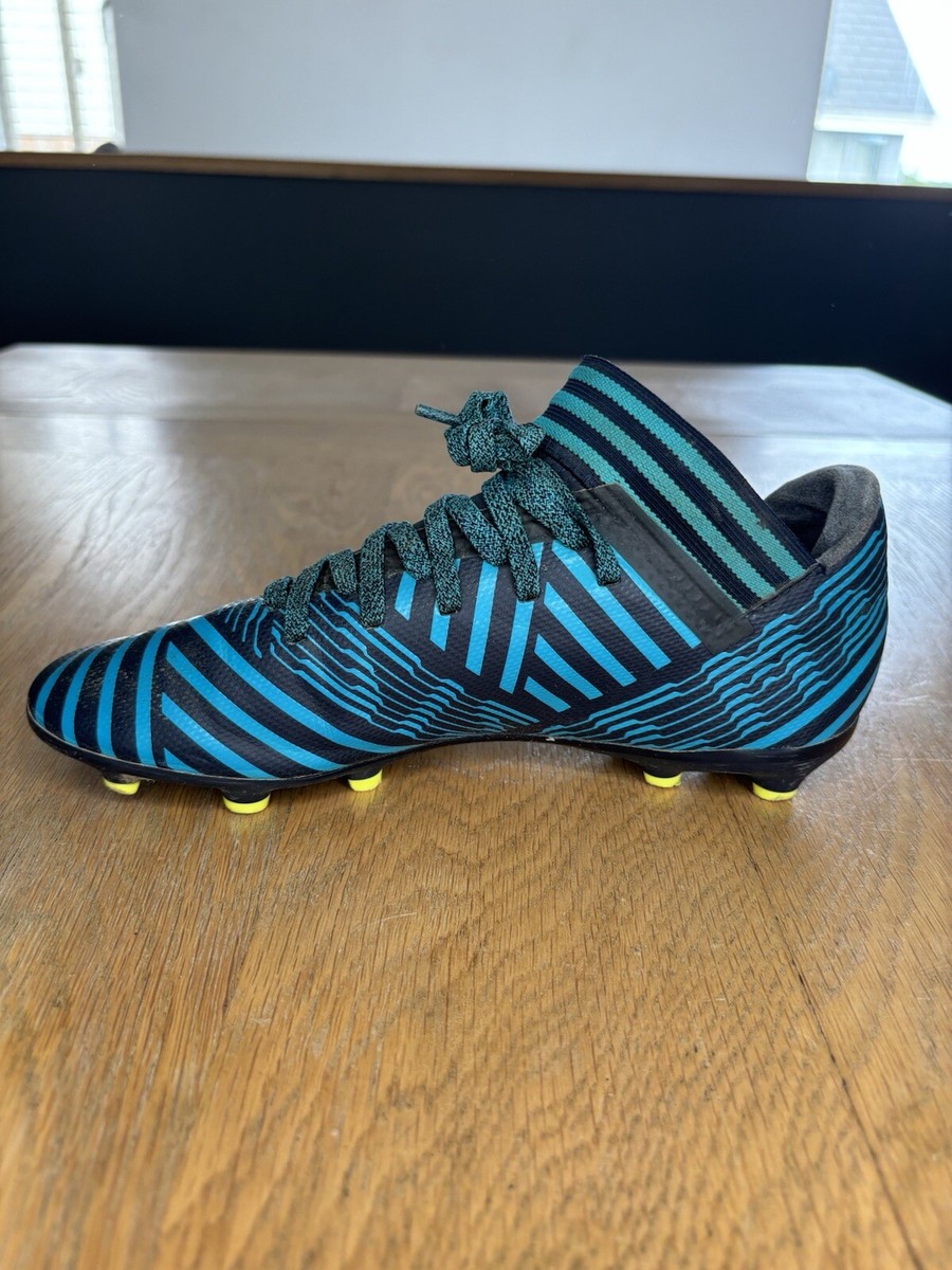 Adidas Nemeziz 17.3 FG Football Boots Size 4 Black Blue Ref | eBay UK