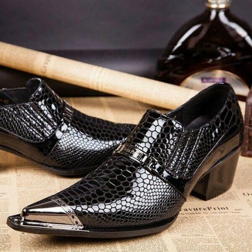 Formal Shoes Snakeskin Pattern 