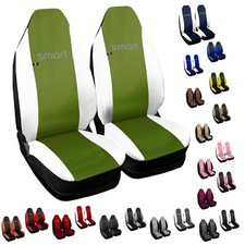 KUNSTLEDER SITZBEZÜGE FÜR SMART FORTWO - ERSTE SERIE W450 ZWEIFARBIG LOGO