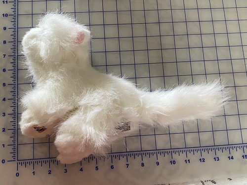 Ganz Webkinz Persian White Cat Kitty 8" Plush Stuffed Animal Blue Eyes HM110 - Picture 11 of 11