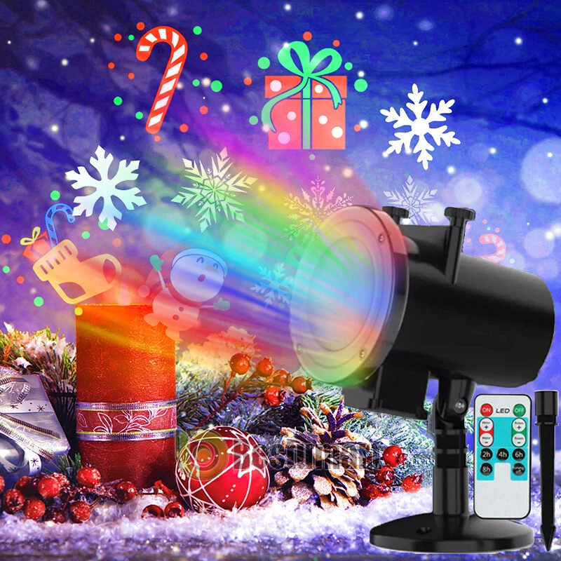 Christmas LED Laser Light Projector Outdoor Indoor House Party Stage Lamp Decor - Image 2 of 4