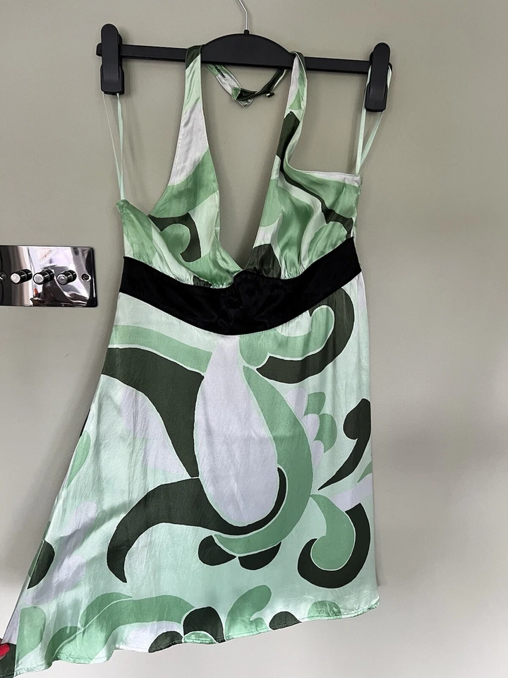 Vintage Firetrap Halter neck Dress - Y2K - Size M - Image 3 of 4