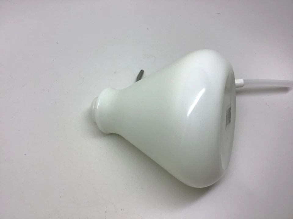 DISPENSADOR BOMBA JABÓN UMBRA MICHELLE IVANKOVIC VIDRIO BLANCO ESMERILADO FORMA CAMPANA - NUEVO Foto 4 de 4