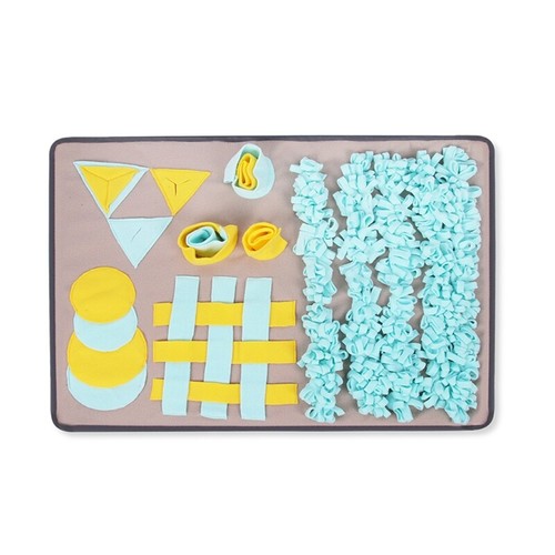 Pet Dog Snuffle Mat Nose Smell Training Blanket Sniffing Pad Slow Feeding Bowl - 第 1/8 張圖片