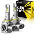 2X AUXITO 9005 LED Headlight Bulb Kit High Low Beam 6500K Super White 30000LM
