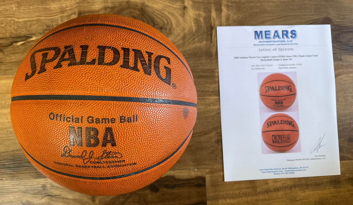 2000 Lakers NBA Finals GAME USED BASKETBALL Kobe Bryant Mears