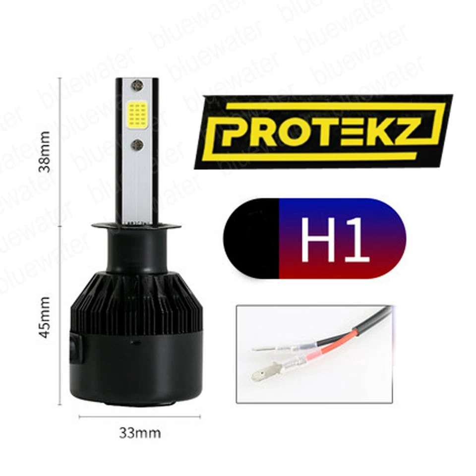 Kit de faros LED para Smart FORTWO 2005-2007 H1 6000K blanco CREE bombillas haz alto Foto 3 de 4