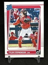 2021 Panini Donruss Tyler Stephenson- Rated Rookie-#57-Cincinnati Reds⚾️⚾️