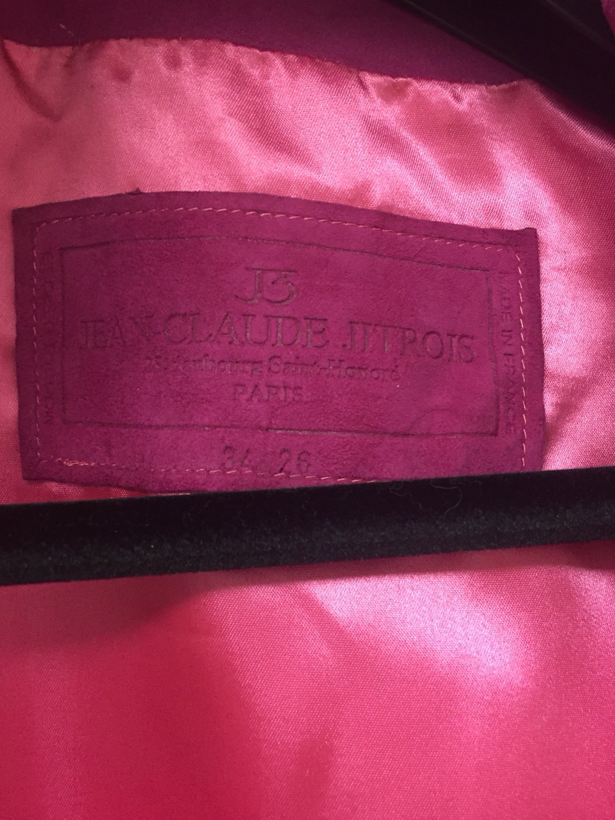 Jean Claude Jitrois Pink Suede Jacket with Matching Bag image 9