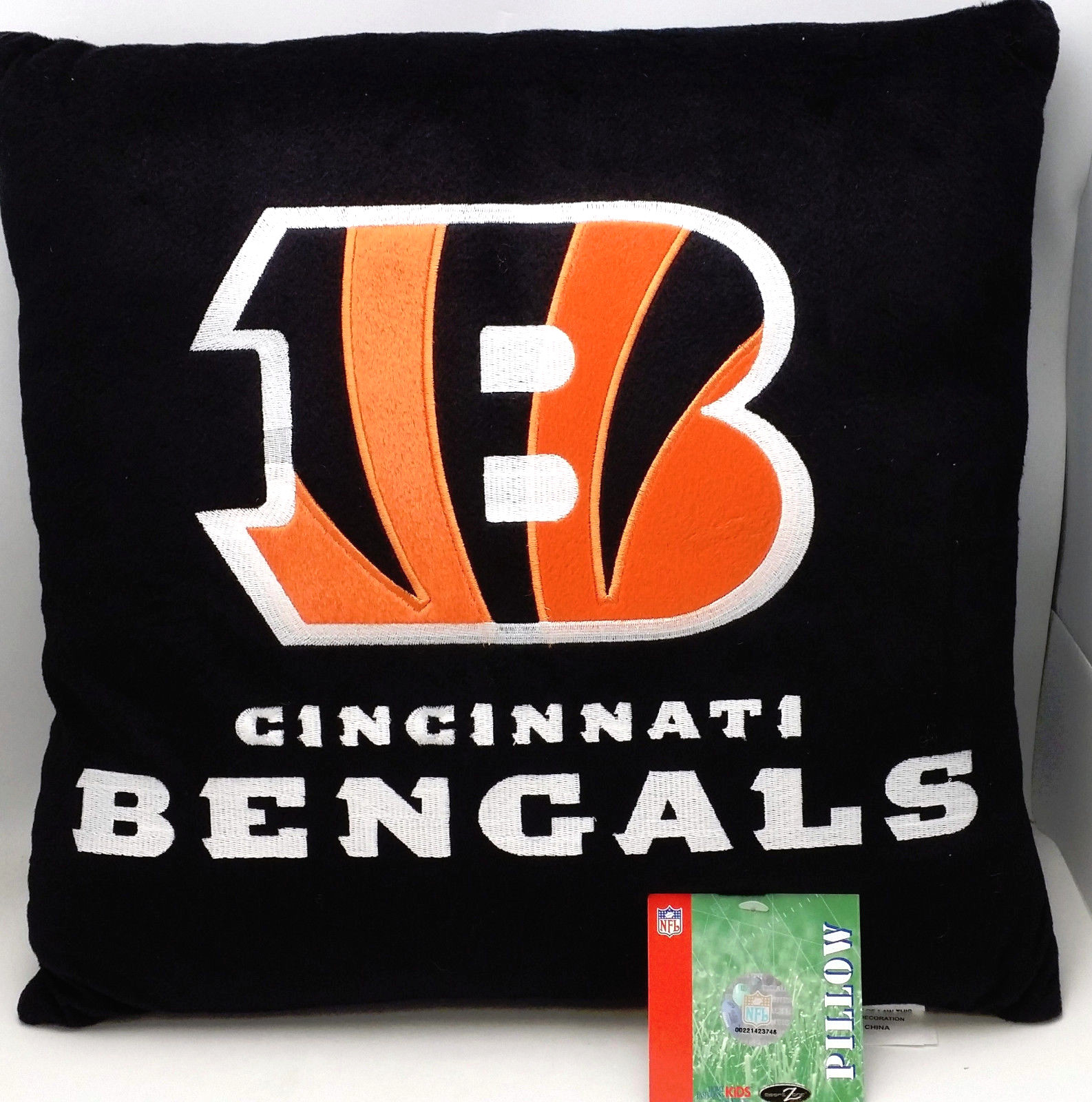 Cincinnati Bengals Pillow 15 X 15 Inch Plush Embroidered SET OF TWO | eBay