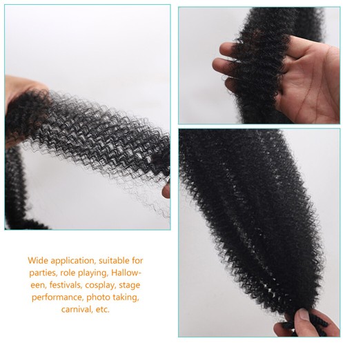 6 Pcs Perücke Schwarze Perücken Haarverlängerungen haute qualité Flechten Damen