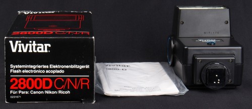 Vivitar 2800D Multi-Dedicated Electronic Flash - Canon/Nikon/Ricoh - Mint in Box - Picture 4 of 11