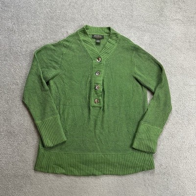 EDDIE BAUER Damen Pullover Sweater XL Vintage Strickpullover Jumper 18701 Grün