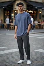 VRST Men's Blue Heathered T-Shirt Size Large