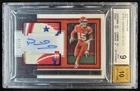 2019 Panini One Patrick Mahomes II Patch Red Auto Autograph #/10 Chiefs BGS 9