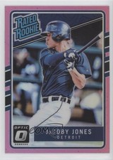 2017 Panini Donruss Optic Rated Rookies Pink Prizm JaCoby Jones #57 07rd