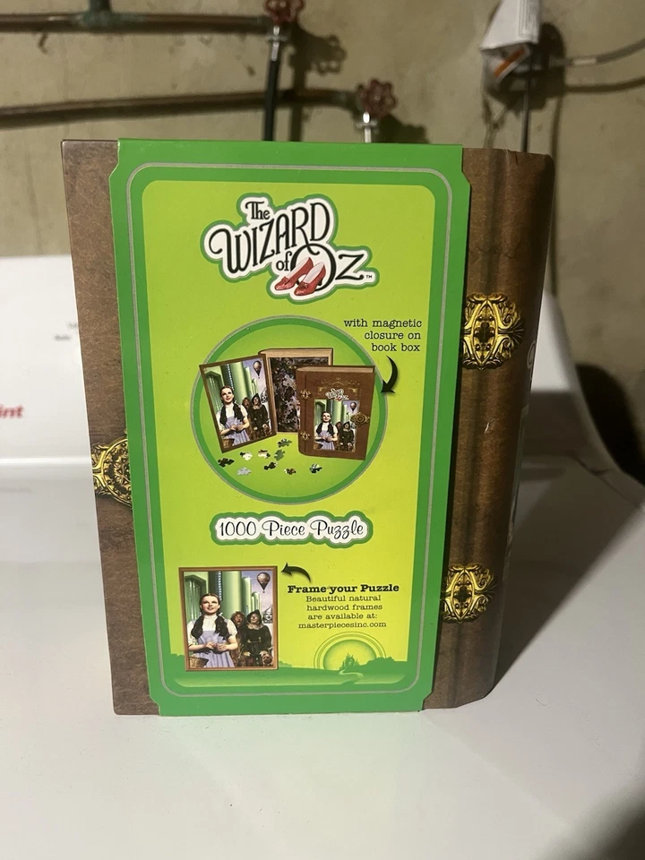  Rompecabezas de 1000 piezas The Wizard of Oz Emerald City + caja de libros de recuerdo #71336 Foto 2 de 2