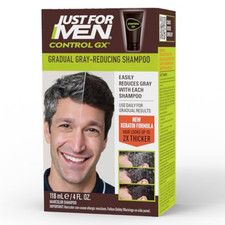 Just For Men Control GX Grey Reducing Shampoo, Gradually Colors Hair 4 Fl Oz US