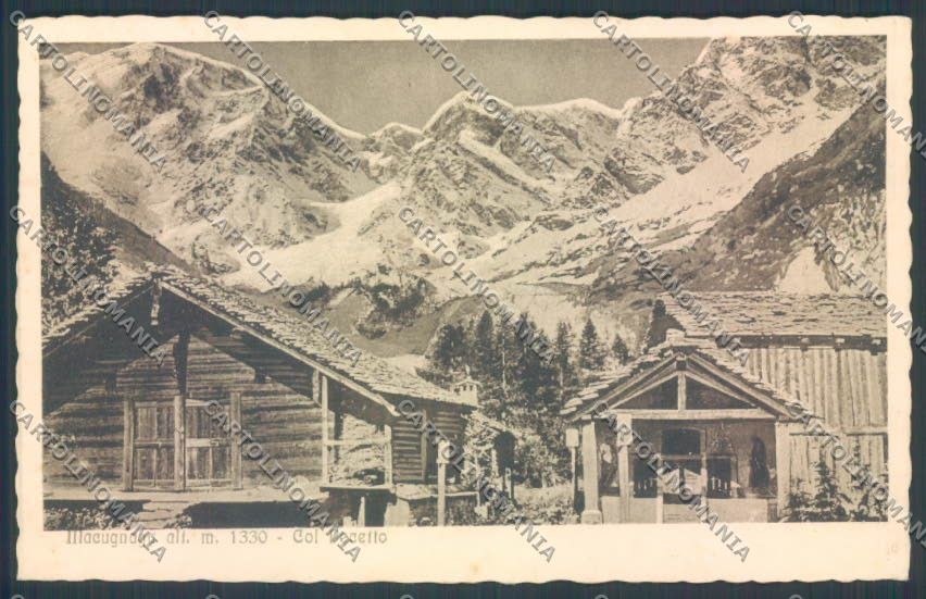 Verbania Macugnaga Monte Rosa cartolina ZQ7594