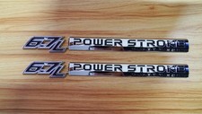 4pcs Set Door Emblem For 6.7 6.7l Powerstroke Diesel Nameplate Side Badge Chrome