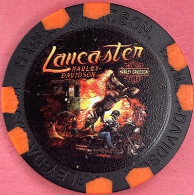 Harley Davidson Wide Print Poker Chip from Lancaster HD in Lancaster, PA