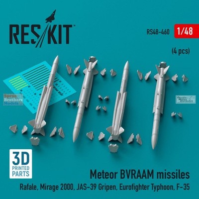 RESRS480460 1:48 ResKit Meteor BVRAAM Missile Set