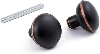 Vintage Style Door Knob Set with Spindle, Antique 1 Pack, Oil Rubbed Bronze 
