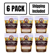 Organic Cane Sugar | 5 lb | Pack of 6 | Shipping Included | Grain Place Foods