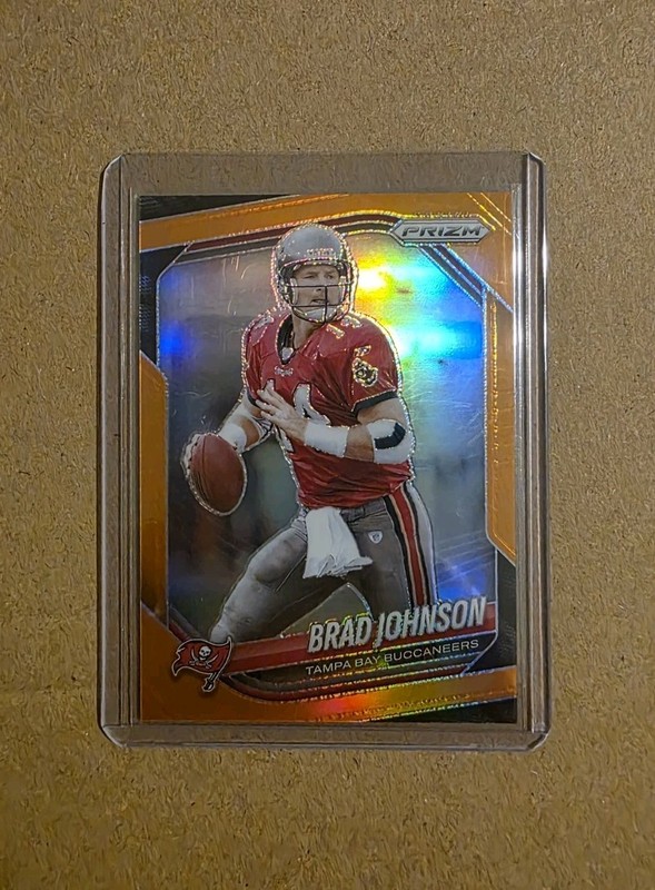 Brad Johnson Orange /249 Panini Prizm Football #213 Buccaneers