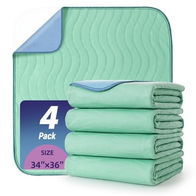 Pee Pads For Adults Kids Pets Cotton Surface Machine Washable TPU 4 Pack