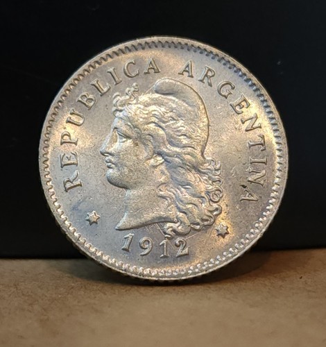 1912 Argentina 10 Centavos BU