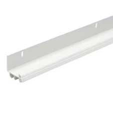 36 In. White Vinyl L-Shape Screw-On under Door Seal