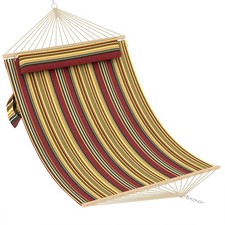 2 Person Double Camping Hammock Chair Bed Outdoor Hanging Swing Sleeping Garden
