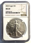 2023 American Silver Eagle NGC MS-69 $1