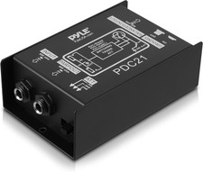 Premium Direct Injection Audio Box - 2.36" X 4.09" Passive DI Unit Hum Eliminato