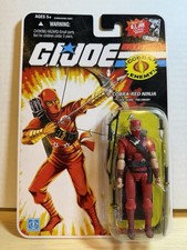 GI Joe 25th Anniversary Cobra Red Ninja 3.75  Action Figure
