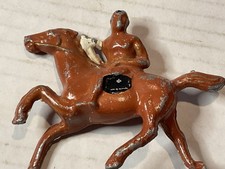 Barclay Manoil Type Indian on Horse with Tomahawk figurine 3.75" length