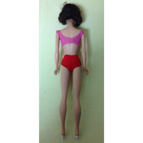 Muñeca Midge morena pierna recta Mattel 1963 de colección #860, traje original + extras - Imagen 4 de 7