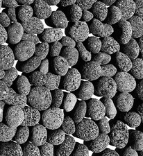 Black Lava Rocks & Fire Glass for Gas Fire Pit - 20 lbs Decorative Stones