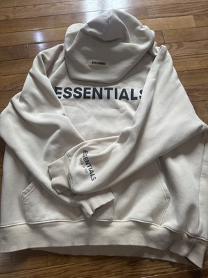Essentials hoodie light oatmeal M