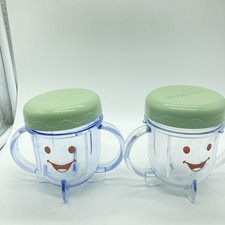 Baby Bullet 2 small replacement cup with handles lot