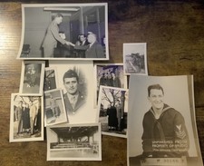 Vintage Lot 11 Snapshots Photos Military Soldiers Navy Army United States US