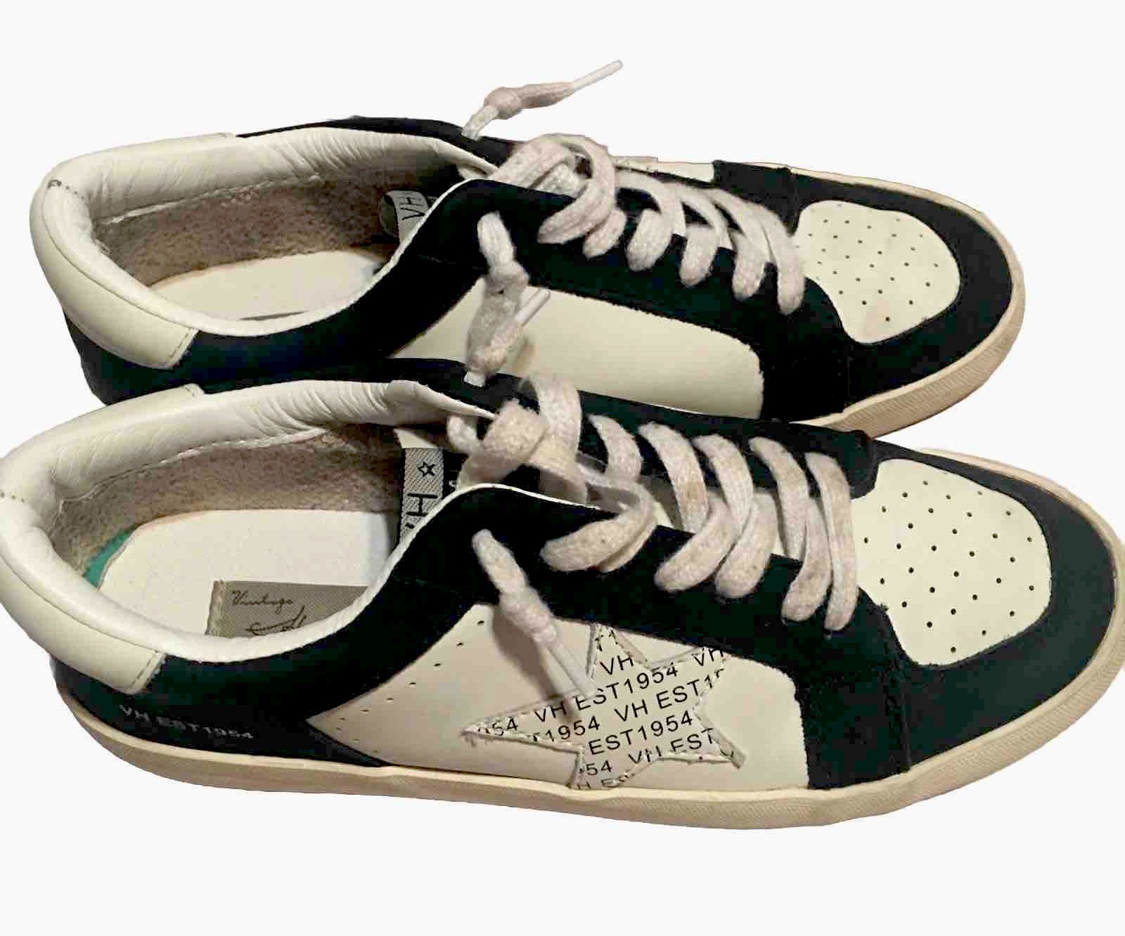 Vintage  Havana Sneakers Size M10, W8.5 Reflex Black White Rare Logo Star image 2