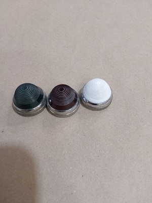 DIALIGHT GREEN,RED AND WHITE LENS (LOT OF 3)