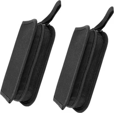 Umaki 2pack Small Tool Pouch Organizer, Canvas Zipper with black-2pcs 