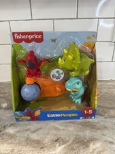 Fisher Price Little People Dinosaur Toy Set T Rex Triceratops Pterodactyl NEW
